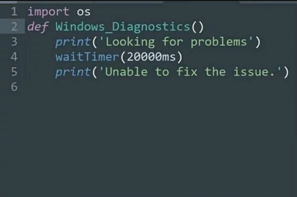 漫画：Windows系统自带诊断程序源代码流出