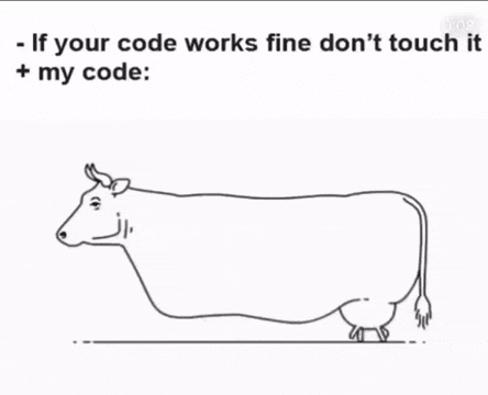 如果你的代码能运行起来，就千万别去碰它