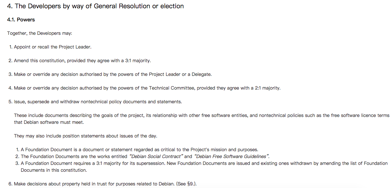 “Debian 章程有毒”