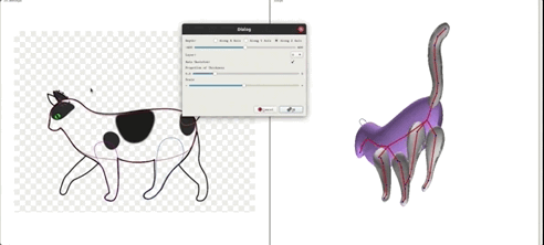 5 笔涂出一只 开源3D 猫咪模型:可跑可跳,浙大出品