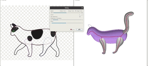 5 笔涂出一只 开源3D 猫咪模型：可跑可跳，浙大出品