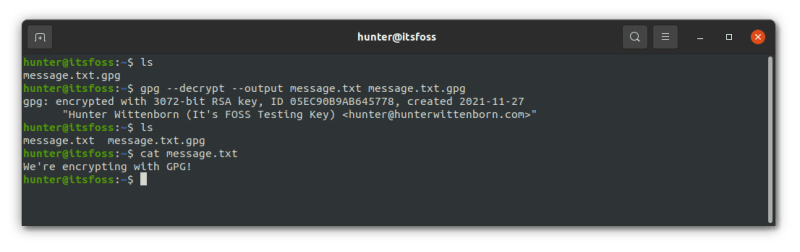 手把手指导：在 Linux 上使用 GPG 加解密文件