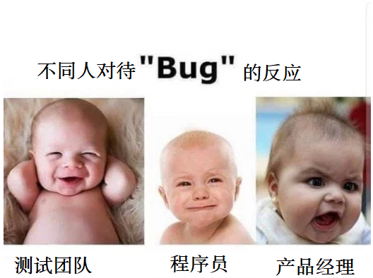 公司里不同人对待BUG的反应