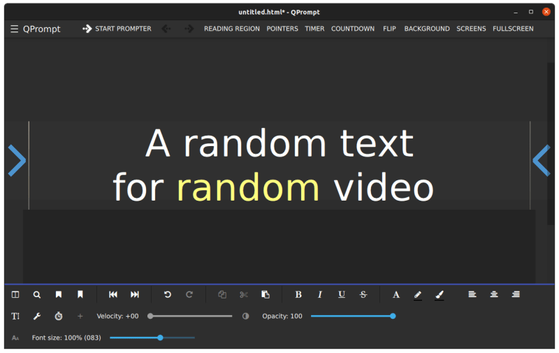 QPrompt：一款为视频创作者提供的自由开源的提词器