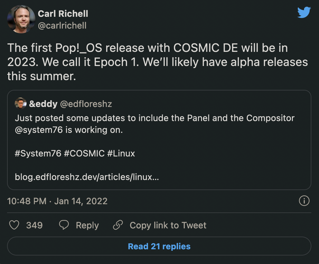 前瞻：看一看 System76 基于 Rust 的新桌面环境