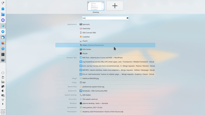 KDE Plasma 5.24 Beta 发布，新增概览效果、指纹支持等