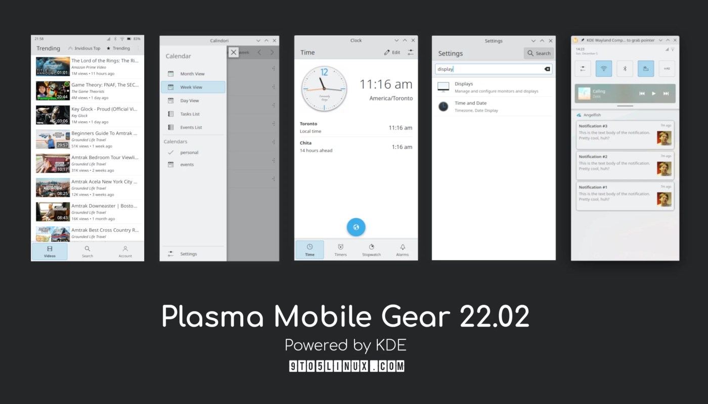 Plasma Mobile Gear 22.02 发布,对 Plasma Mobile Shell 和应用程序进行了许多更改