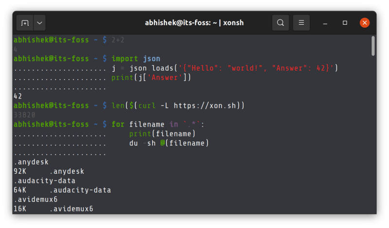 Xnosh Shell：在 Linux 终端结合 Bash Shell 和 Python 的最佳特性