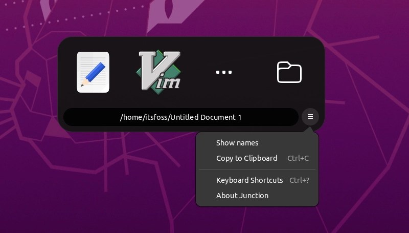 Junction:一个可以打开文件和链接的应用切换器
