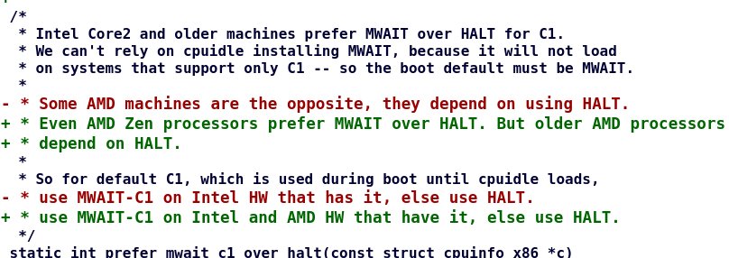 AMD Linux补丁，使用MWAIT取代HALT提速21%
