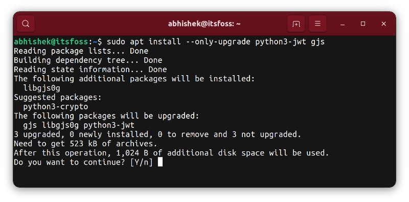 在 Ubuntu 和 Debian 中使用 apt 命令更新单个软件包