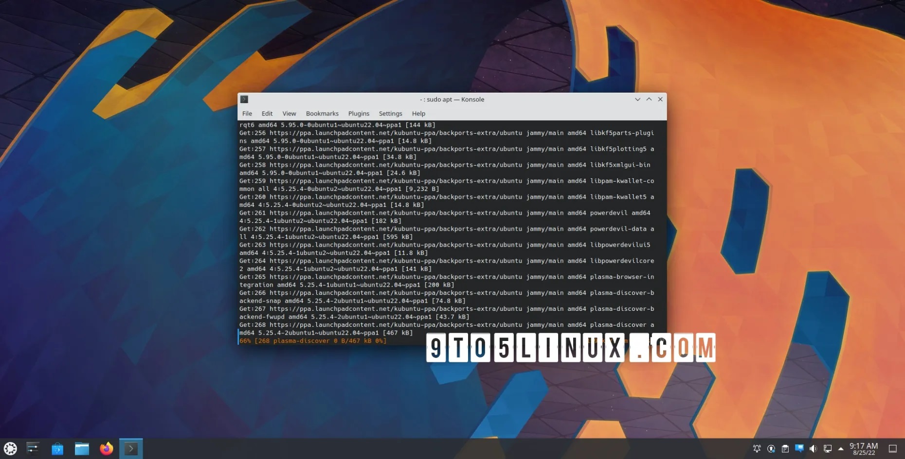 您现在可以在 Kubuntu 22.04 LTS 上安装 KDE Plasma 5.25，方法如下