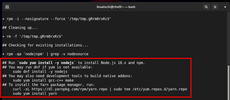 如何在 RHEL 9 上安装 Node.js
