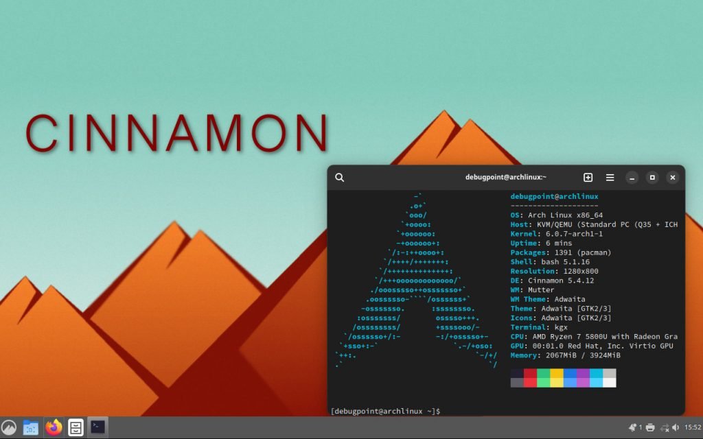 如何在 Arch Linux 中安装 Cinnamon 桌面