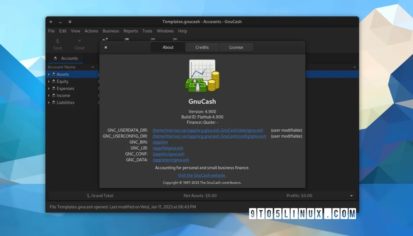 GnuCash 5.0会计软件承诺提供新的股票交易助理,更多内容