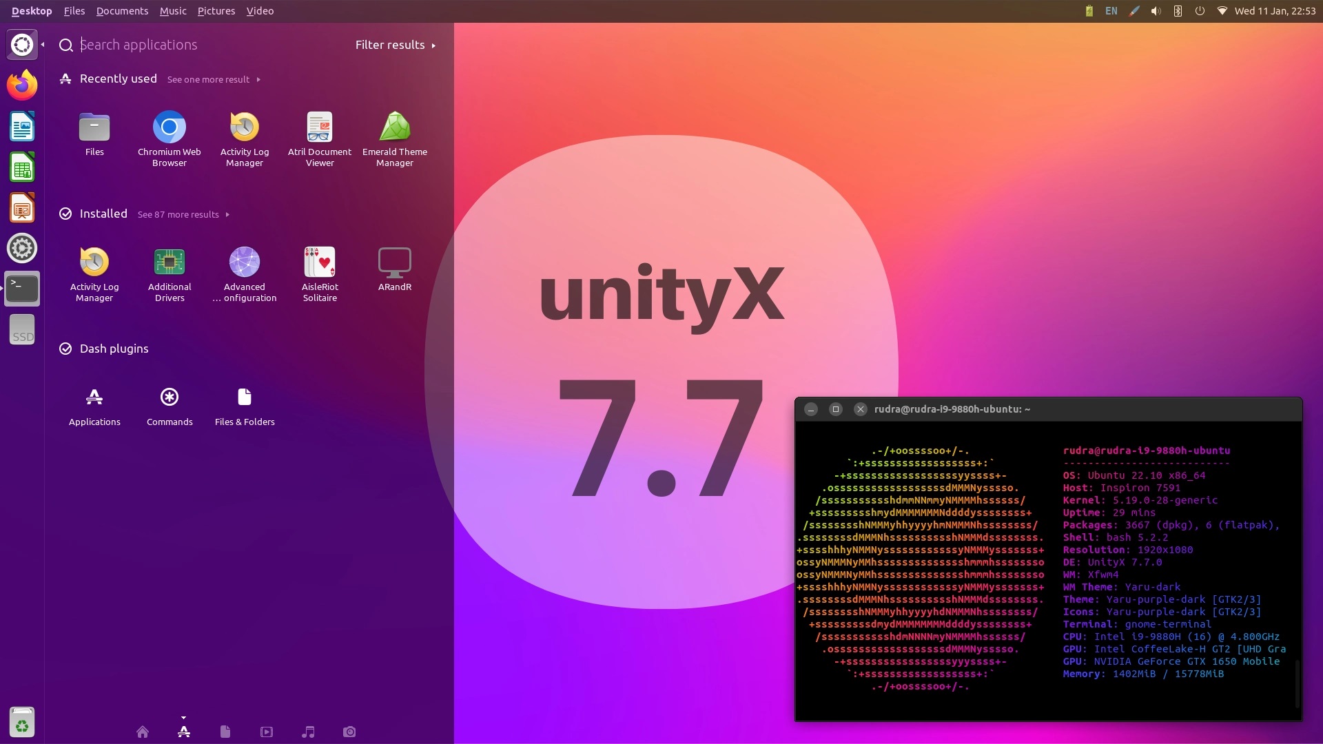 Unity 7.7桌面环境将获得支持Wayland的UnityX样式