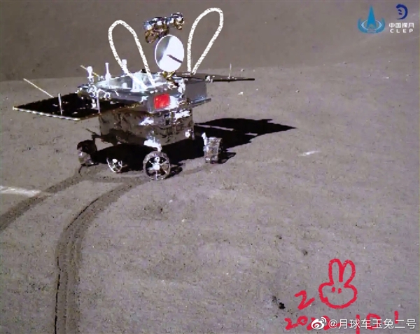 玉兔二号设计寿命3个月已运行4年：元宵节小兔子在月亮上画了个汤圆