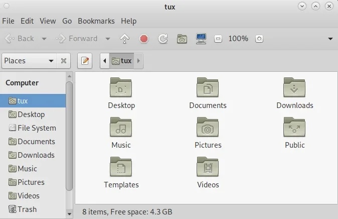 GNOME 2 的 Linux 文件管理器 Caja