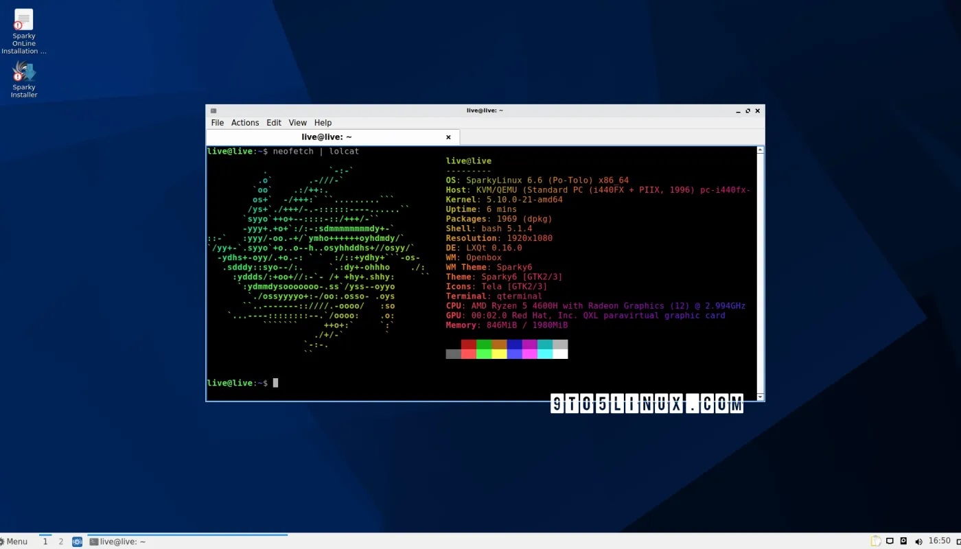 SparkyLinux 6.6带来了最新的Debian Bullseye更新，支持Linux 6.1内核