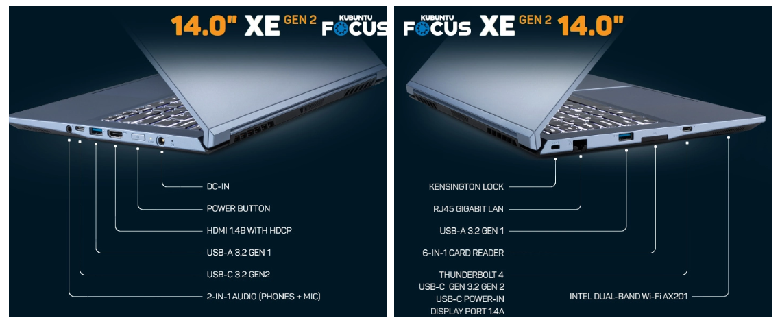 Kubuntu Focus XE第2代Linux笔记本电脑发布，配备第12代英特尔CPU