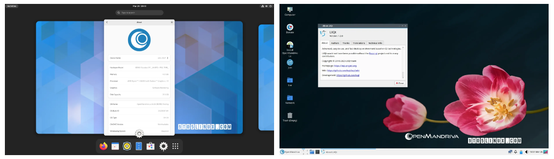 OpenMandriva Lx 23.03发布,支持Linux 6.2,Mesa 23,和KDE Plasma 5.27