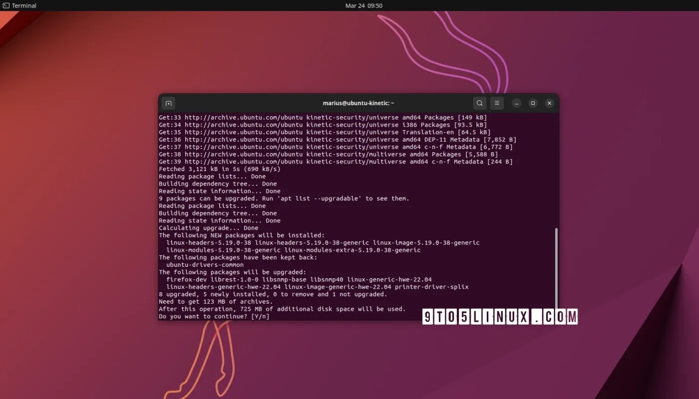 Ubuntu 22.10用户获得新的Linux内核安全更新，9个漏洞得到修补