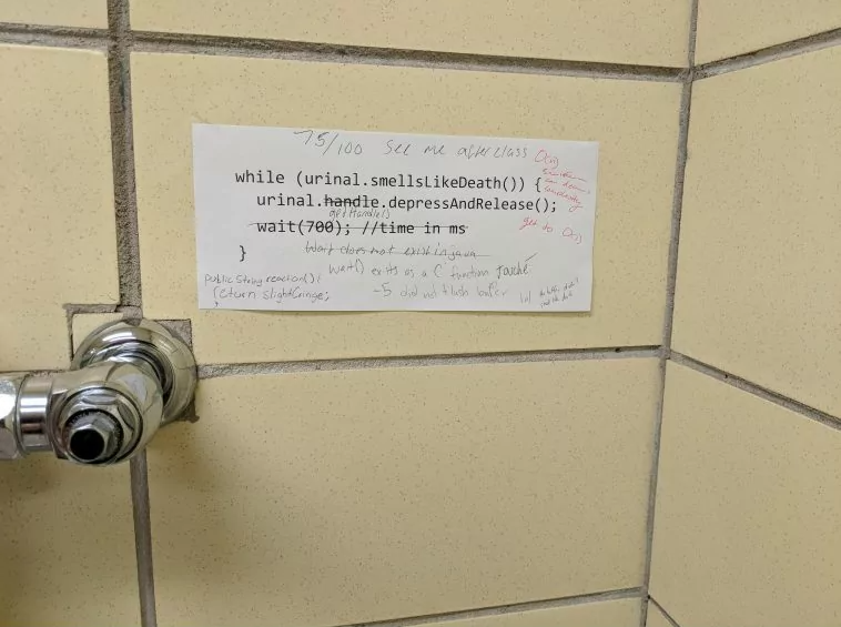 某IT公司的WC里拍到的