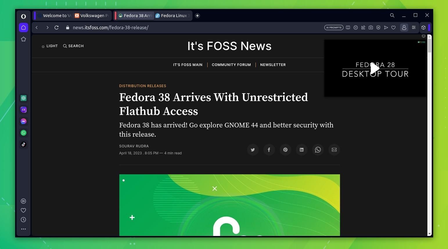 Opera 重新设计的全新网页浏览器也可在 Linux 上使用了!