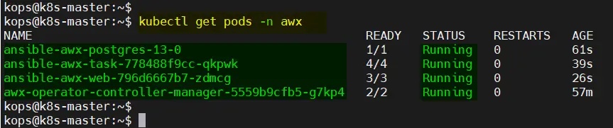 如何在 Kubernetes 集群上安装 Ansible AWX