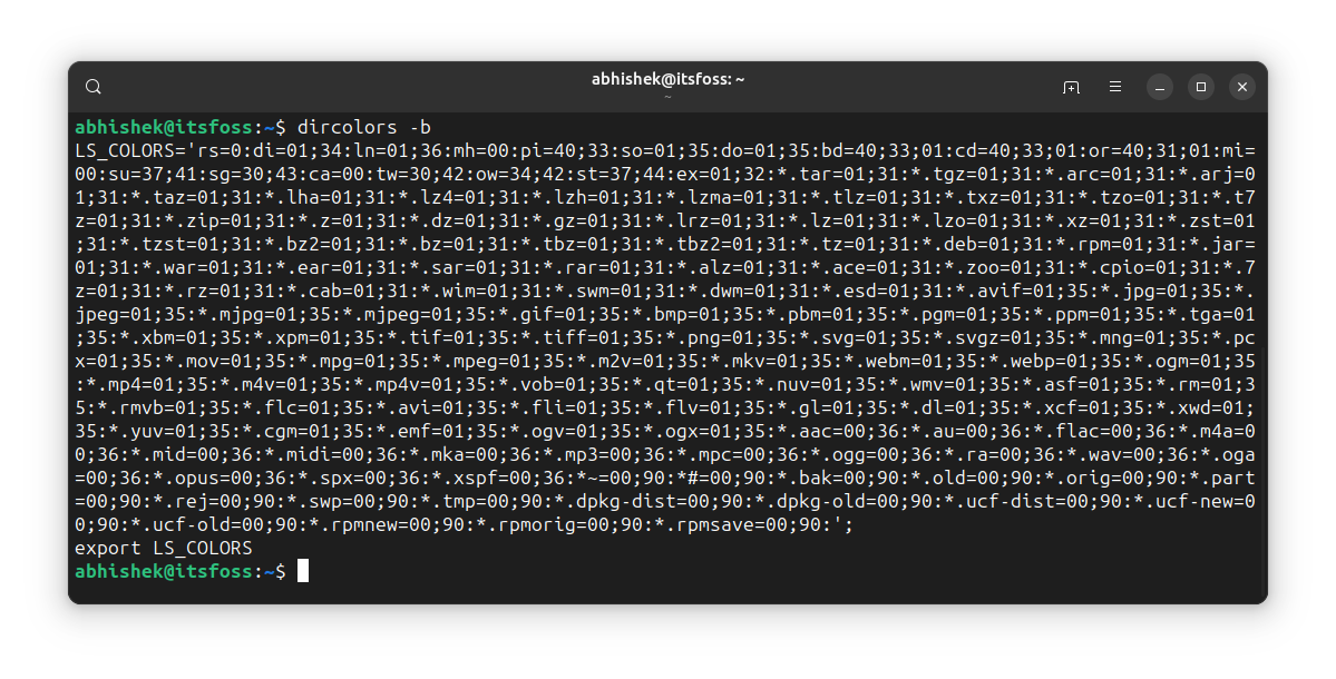 ls 命令输出的颜色:它们意味着什么?