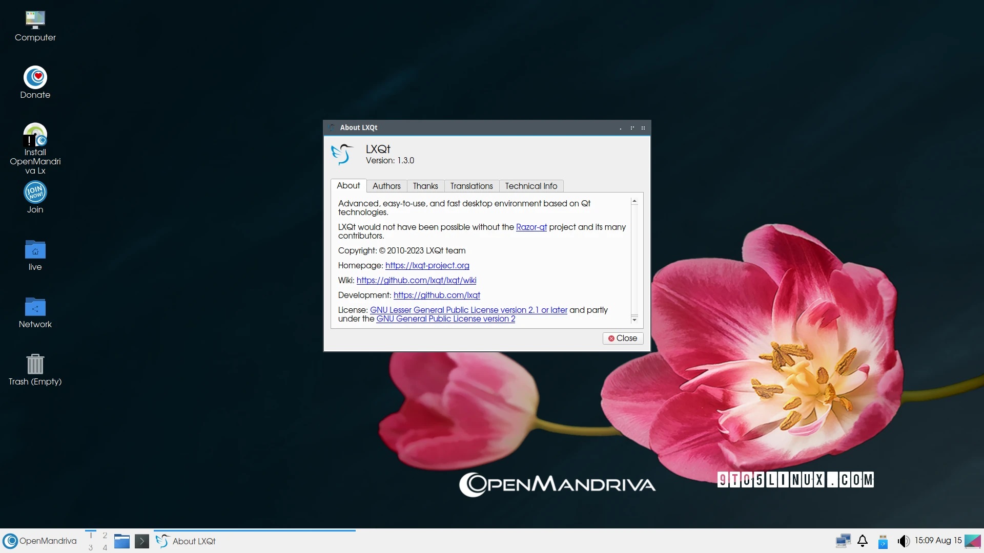 OpenMandriva Lx 23.08 发布，内含 Linux 内核 6.4、Mesa 23.2 及更多内容