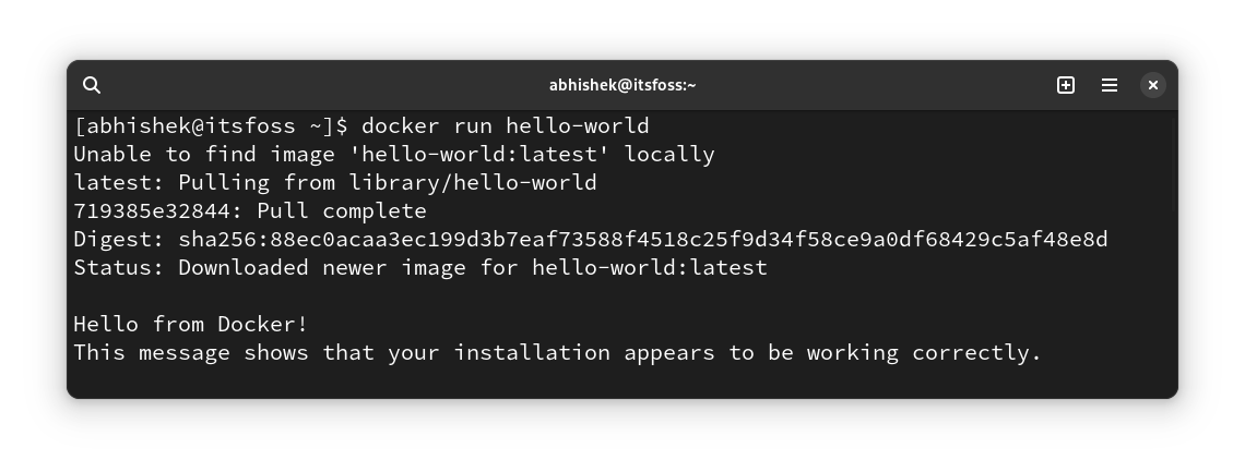 在 Arch Linux 上安装 Docker