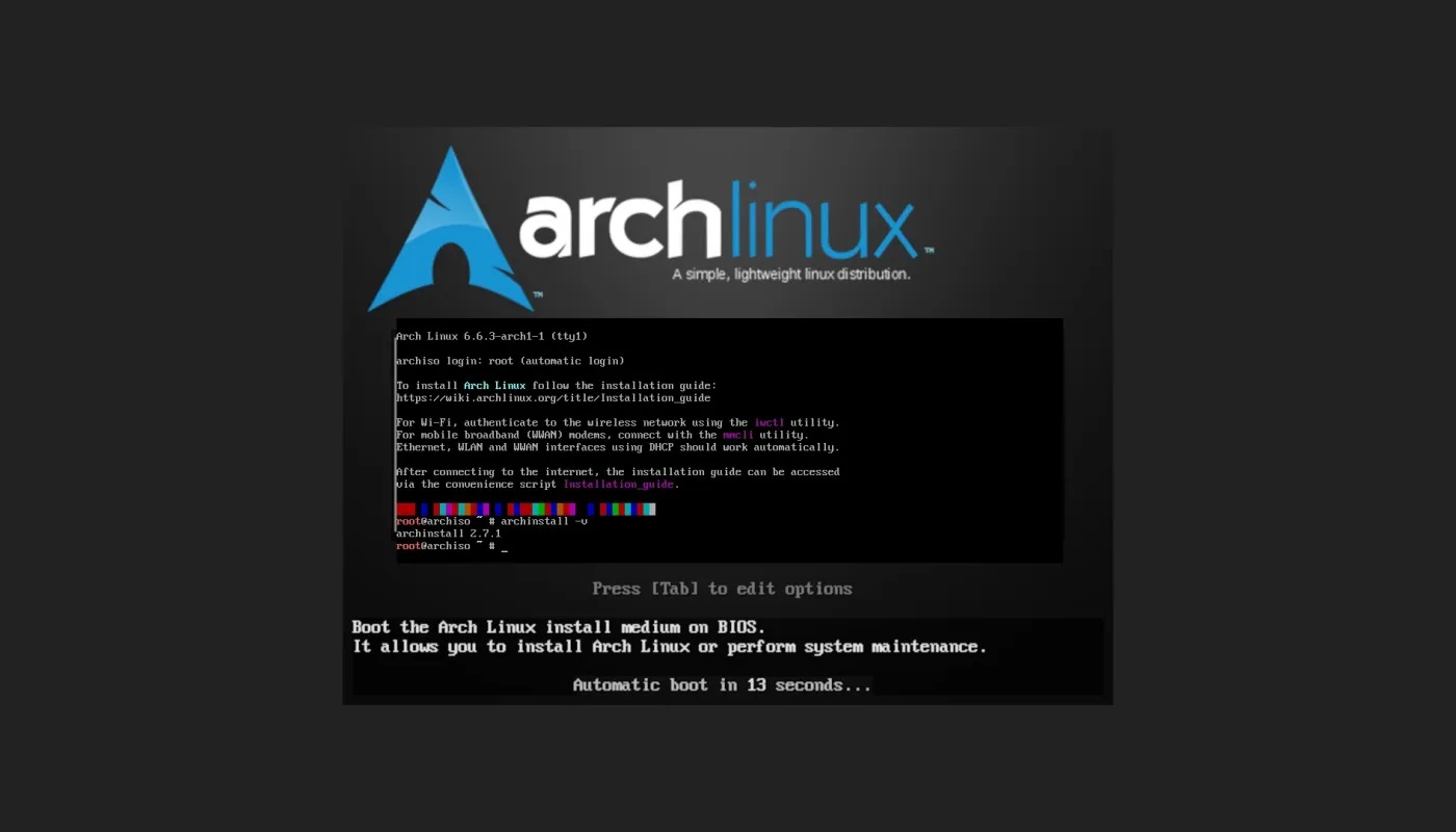 Arch Linux 2023 年 12 月发布的 ISO 带来了 Linux 6.6 LTS 和更新的安装程序