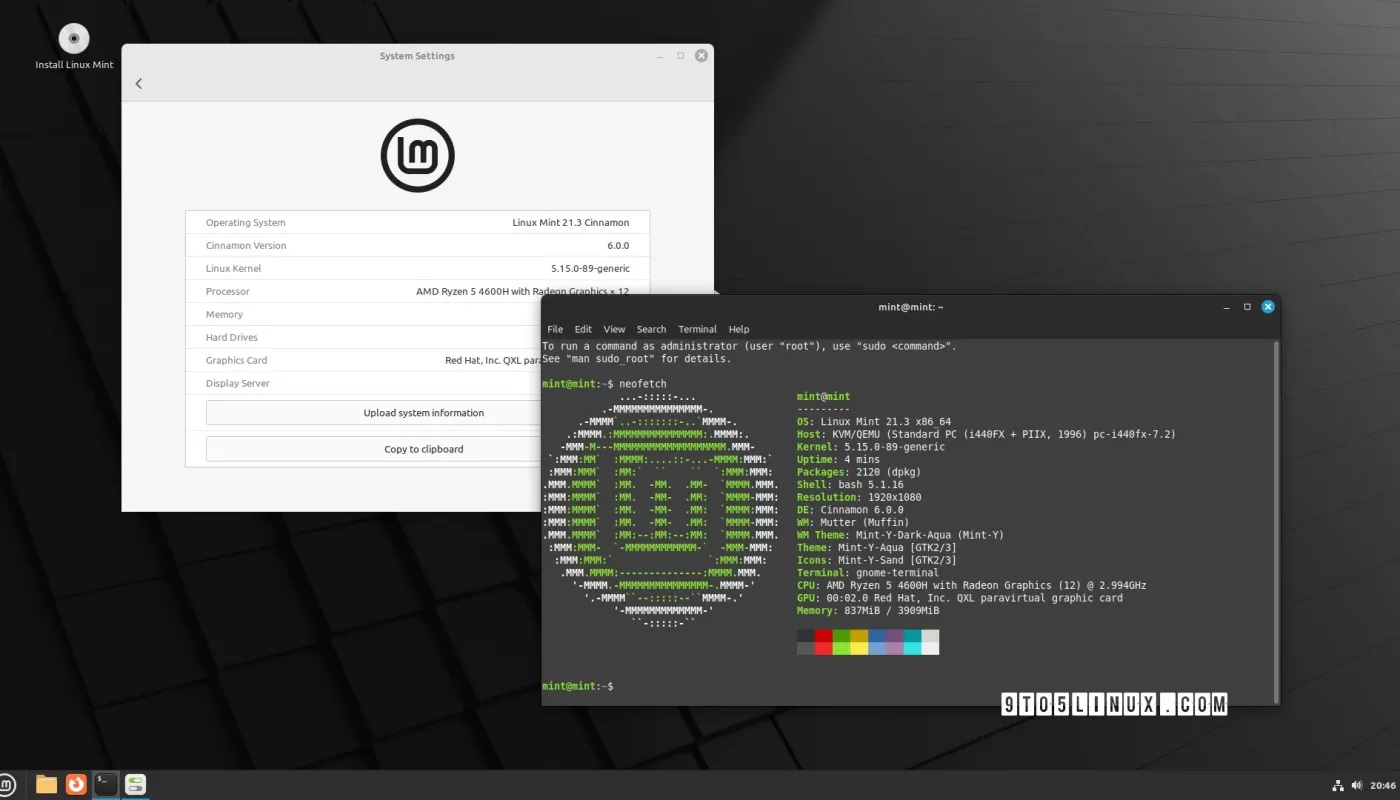 Linux Mint 21.3 Beta 版 现已可供下载
