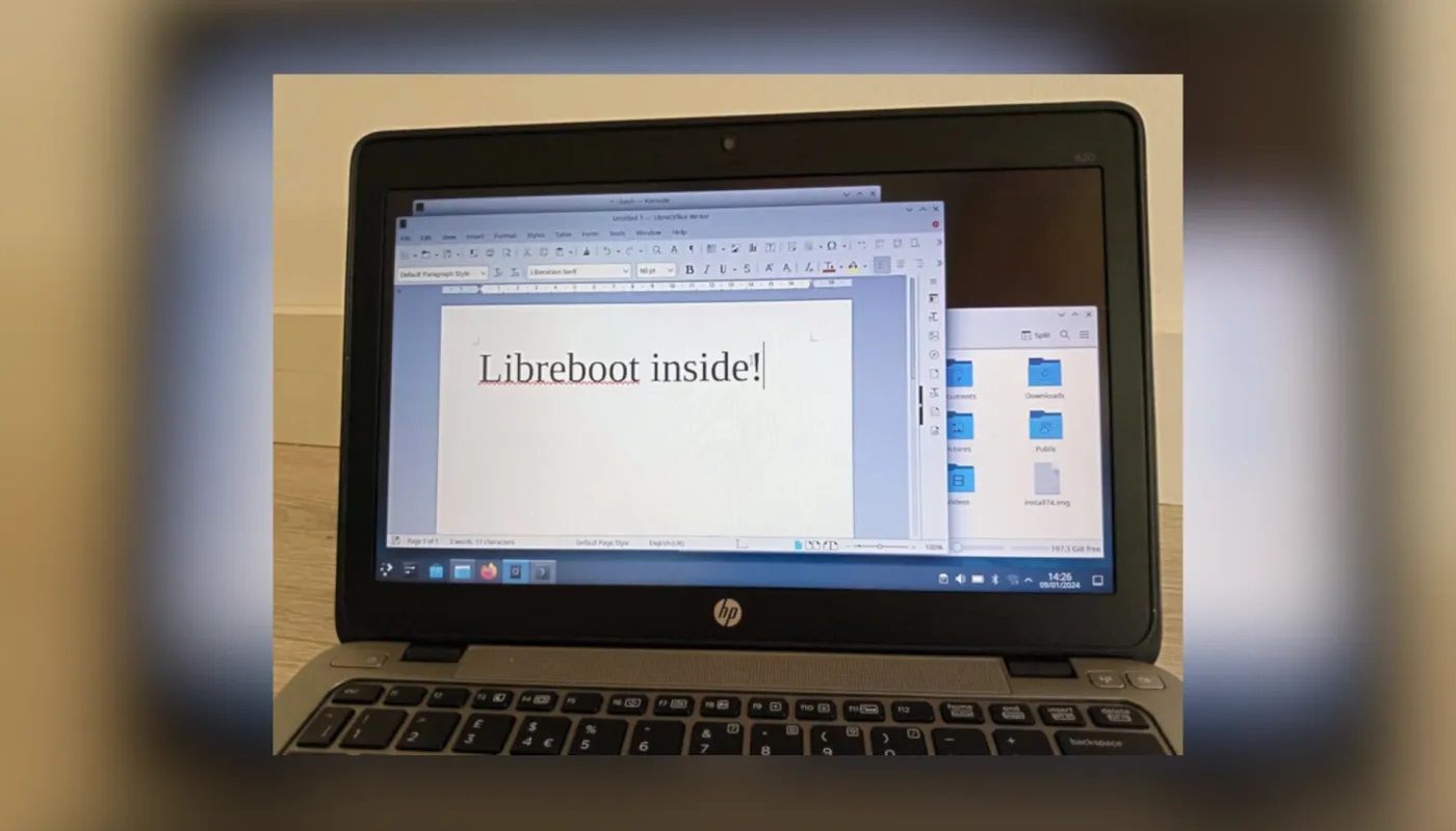 Libreboot 开放源码固件现在支持惠普 EliteBook 820 G2 笔记本电脑
