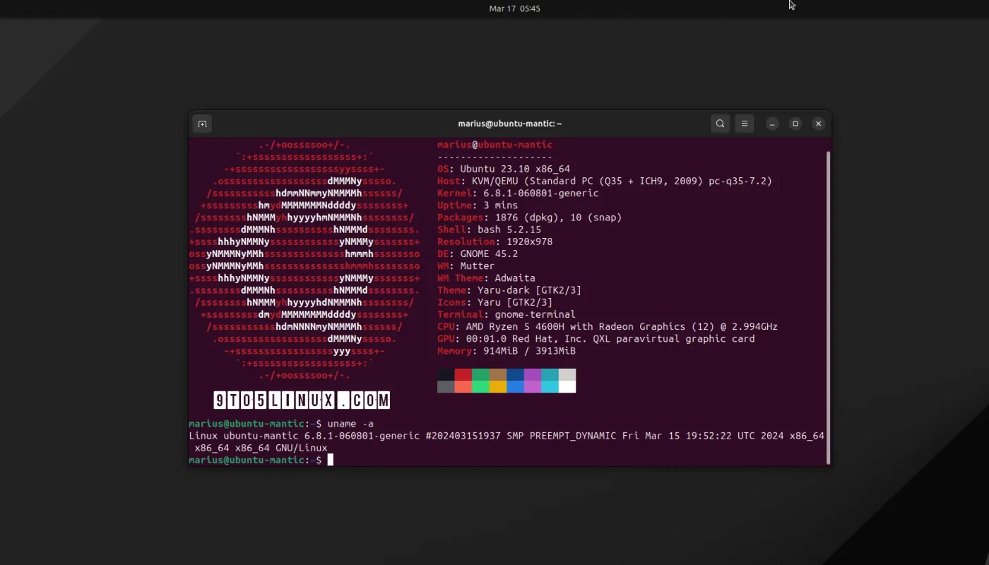 您现在可以在 Ubuntu 上安装 Linux 内核 6.8，具体方法如下
