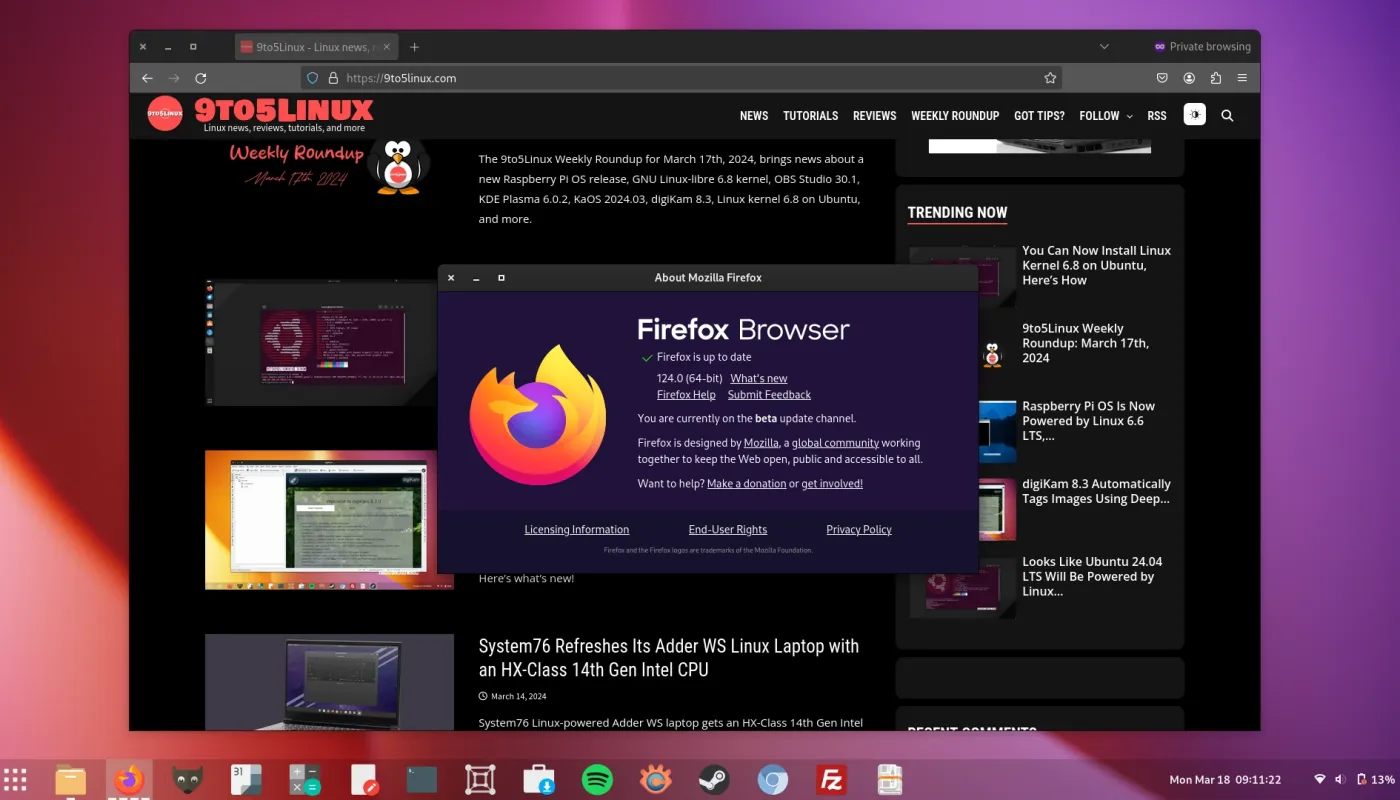 Mozilla Firefox 124 现已可供下载，新功能如下
