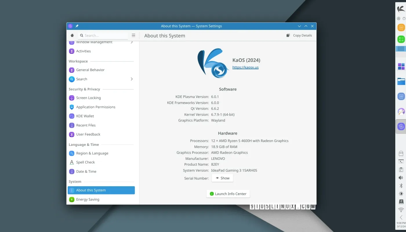 KaOS Linux 2024.03 发布，提供稳定的 KDE Plasma 6 体验