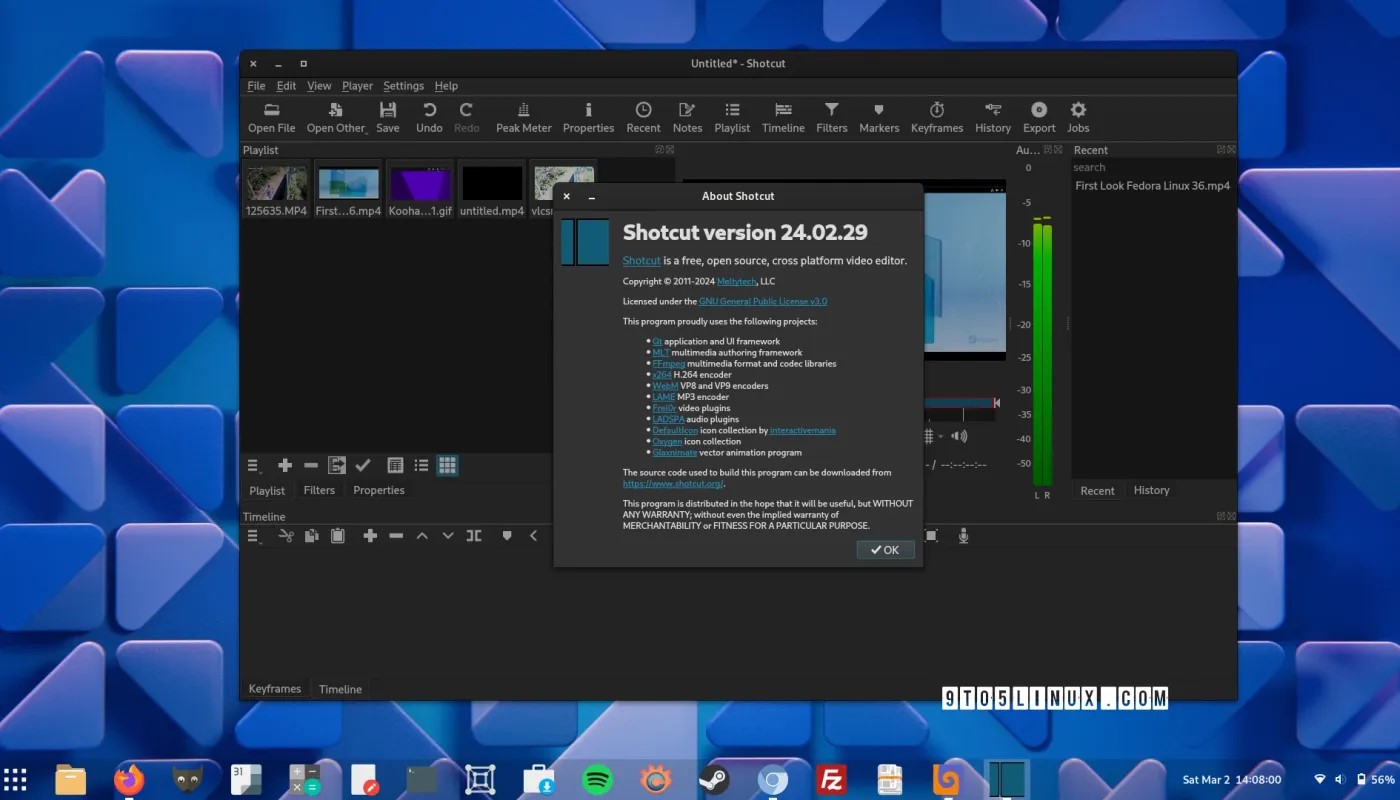 Shotcut 24.02 开放源码视频编辑器发布,支持 Ambisonic 音频