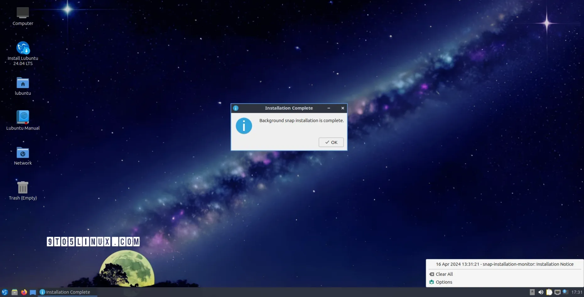 Lubuntu 24.04 LTS 将包含 Snap 安装监控器，带来更流畅的体验