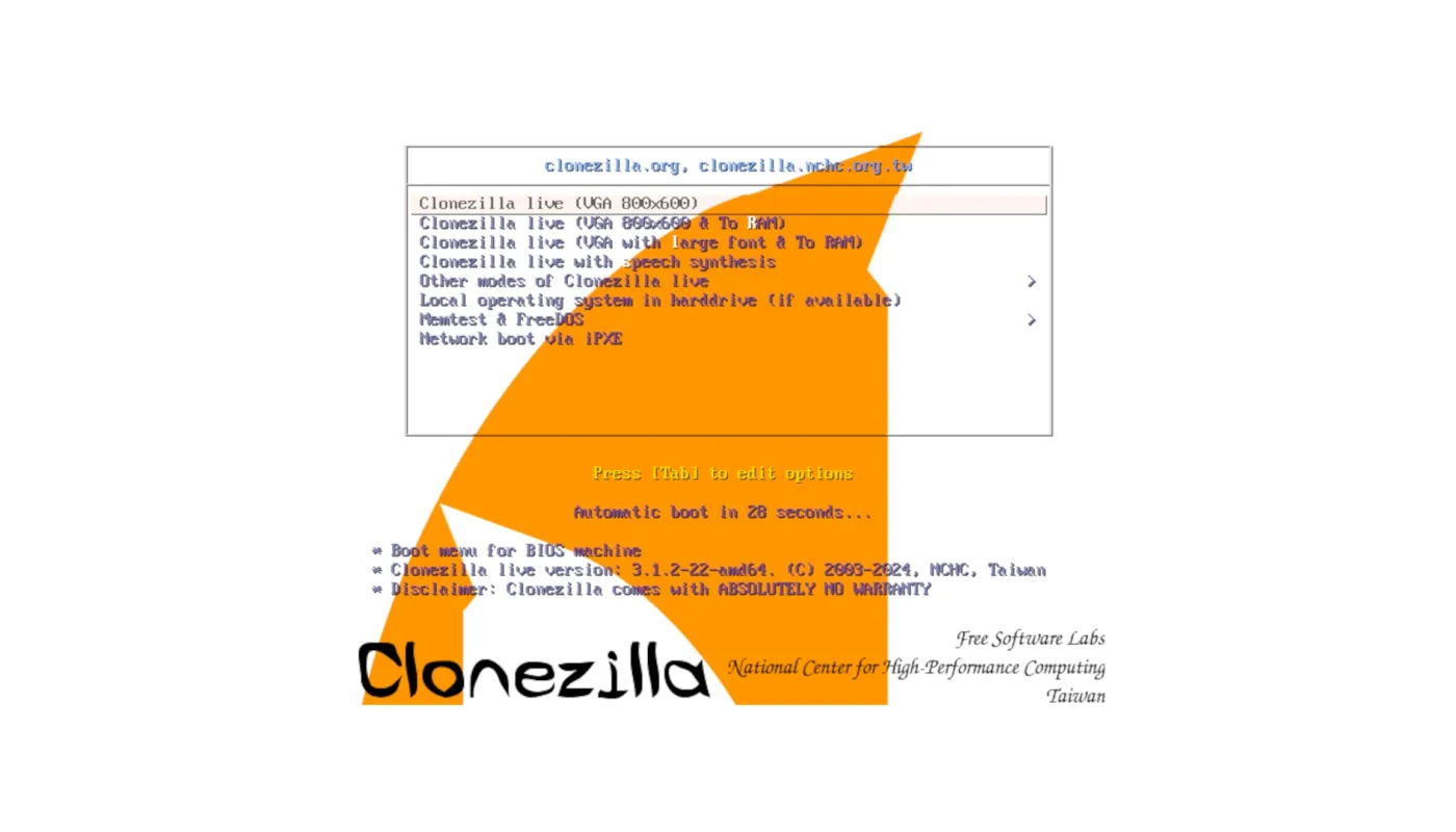 Clonezilla Live 已针对 XZ 后门打上补丁，由 Linux 6.7 支持
