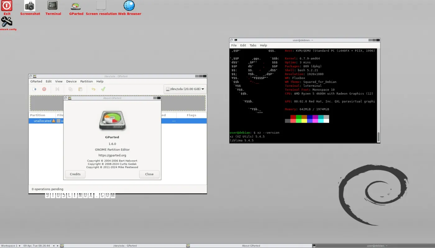 GParted Live 已针对 XZ 后门打上补丁，由 Linux 内核 6.7 支持
