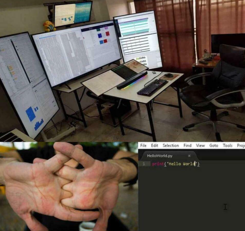 小白买齐全套编程设备后的第一天