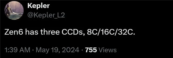 AMD Zen5C、Zen6架构细节曝光:核心数创新高