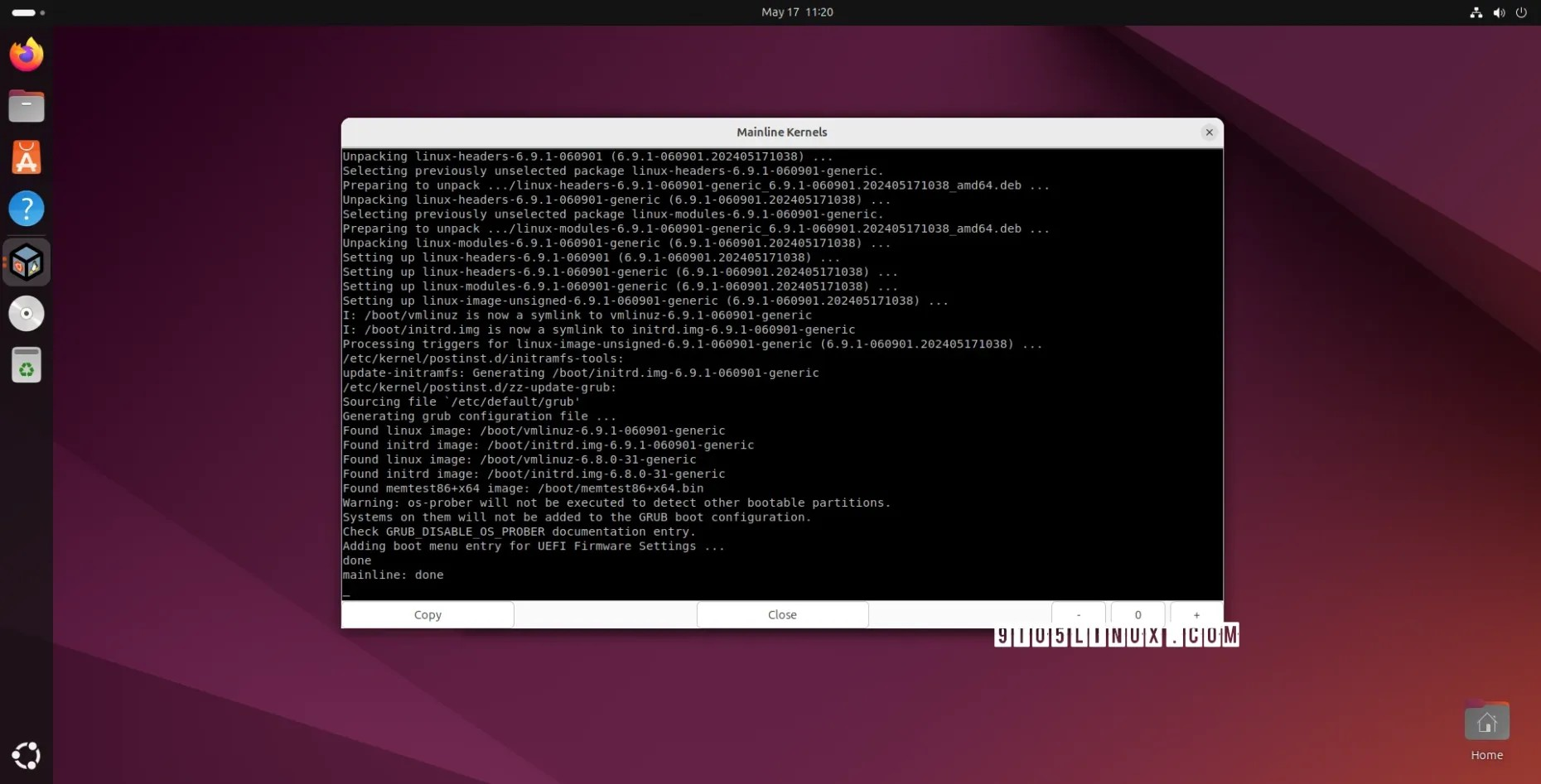 您现在可以在 Ubuntu 24.04 LTS 上安装 Linux 内核 6.9，具体方法如下