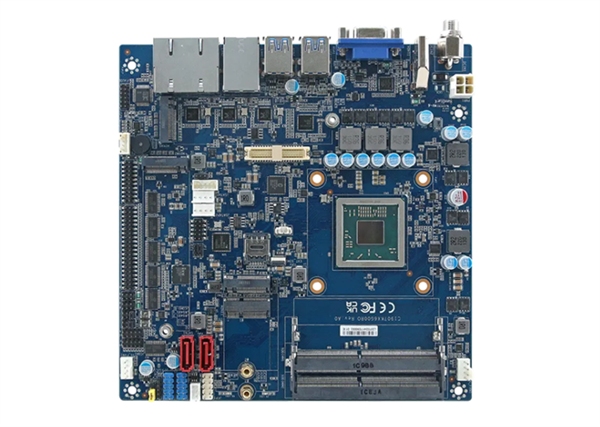 超薄的兆芯KX-6000G ITX迷你小板发布:四核3.3GHz、高性能GPU三屏输出