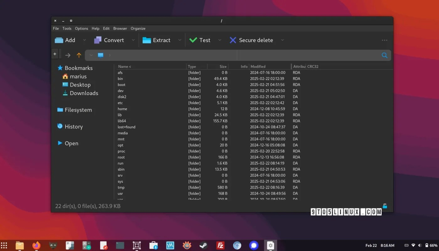 PeaZip 10.3 Archive Manager 改进了与 GNOME 和 KDE Plasma 的集成