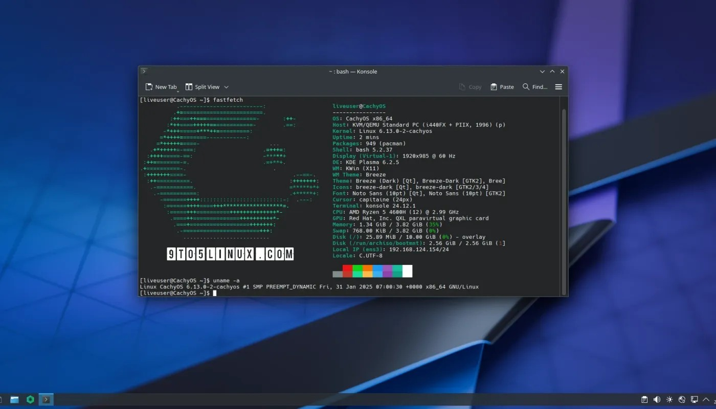 2025 年 2 月的 CachyOS ISO 快照带来了 Linux 内核 6.13、NVIDIA 570 驱动程序