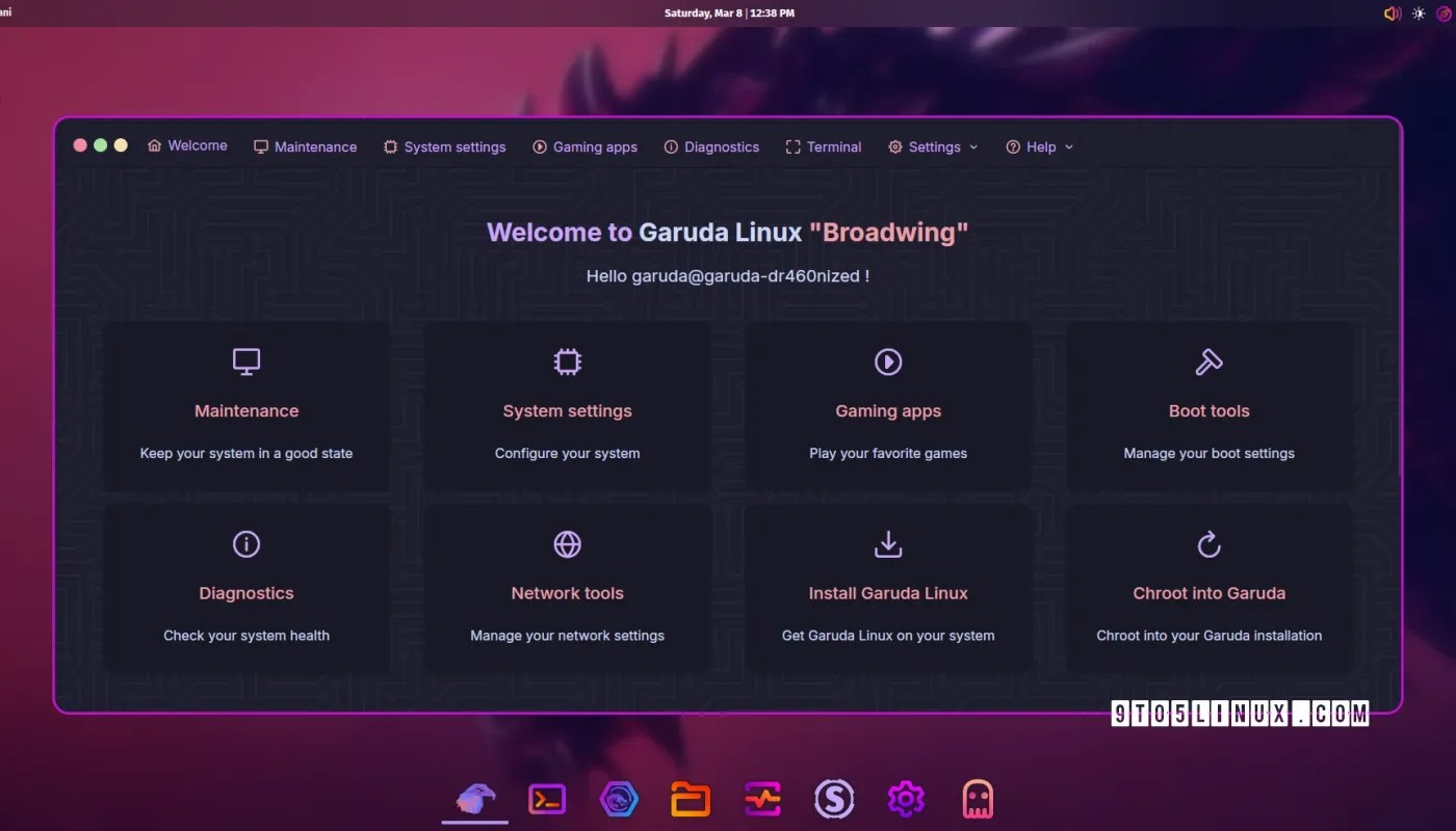 Garuda Linux “Broadwing” 发布新 Mokka 版本、新欢迎应用程序