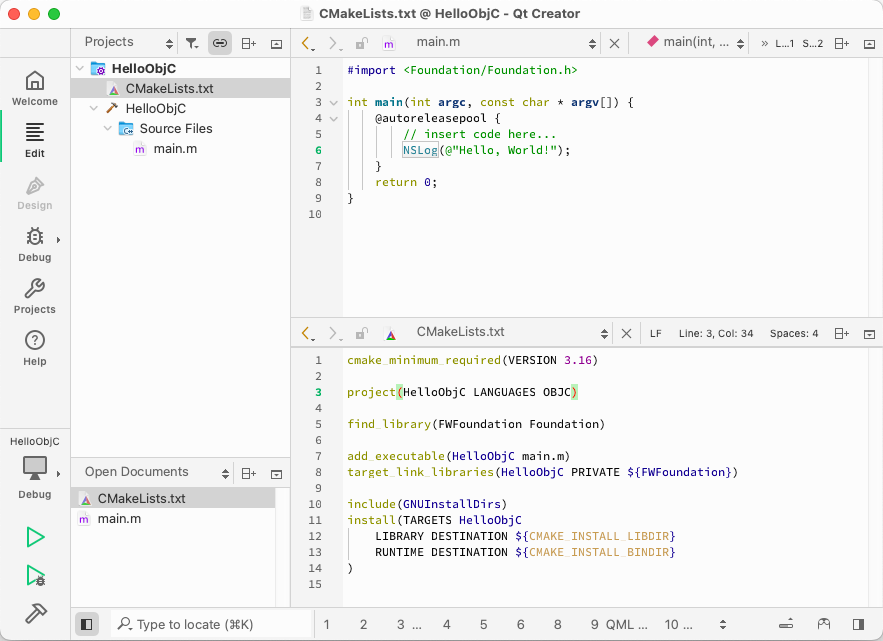 Qt Creator 16 - CMake 更新